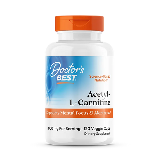 Doctor's Best Acetyl-L-Carnitine, 1000 mg Per Serving, 120 Veggie Caps