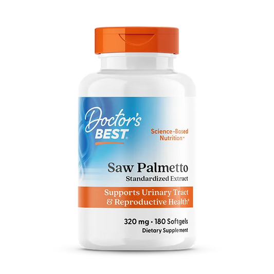 Doctor's Best Saw Palmetto, Standardized Extract, 320 mg, 180 Softgels